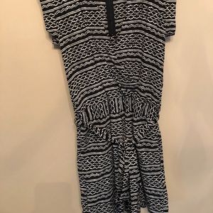 Madewell Black Printed Romper